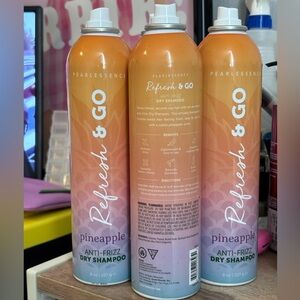 4 PACK Pearlessence REFRESH & GO Dry Shampoo 8oz Each Pineapple